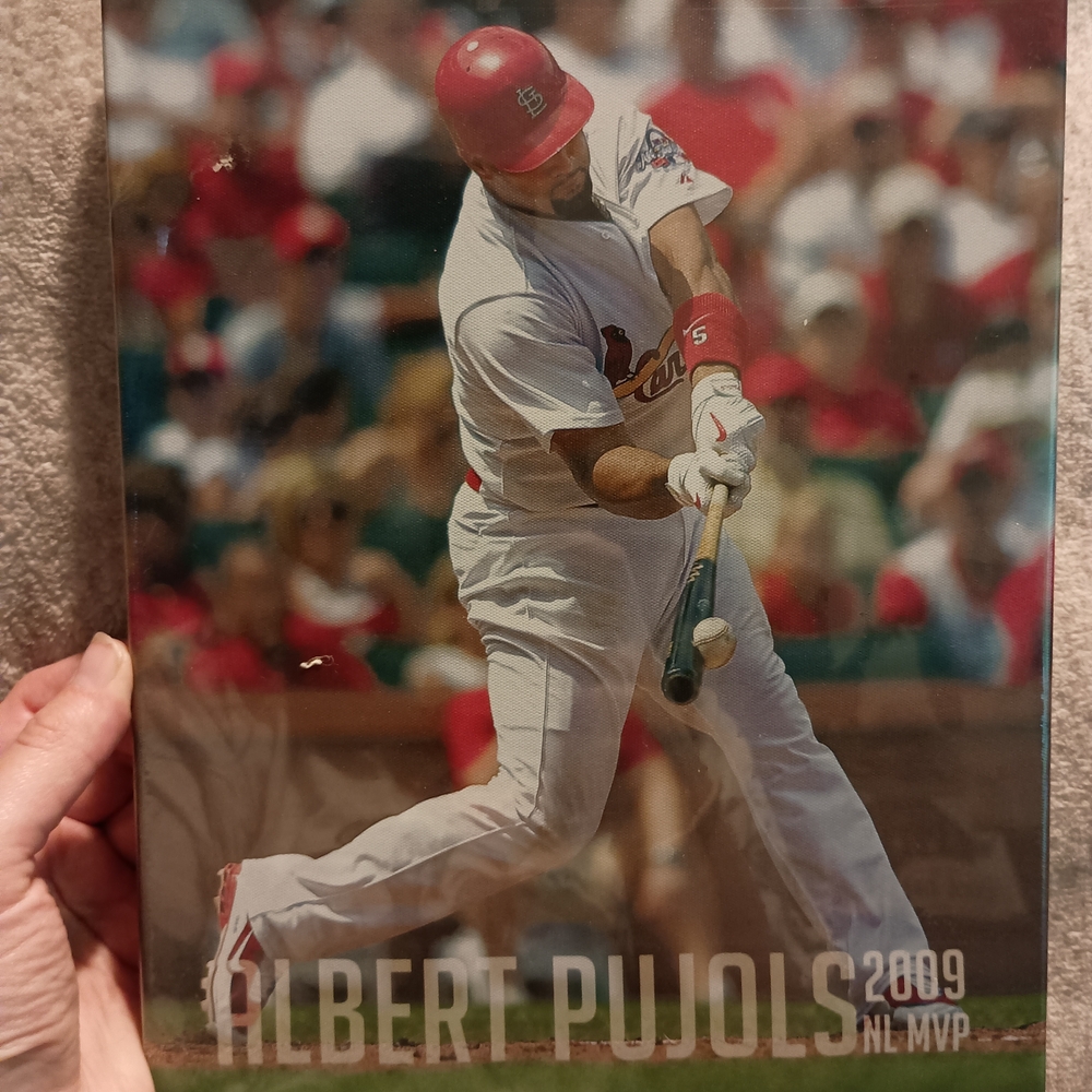 Albert Pujols St. Louis Cardinal 2010 SGA Canvas Print 2009 NL MVP (A-45)